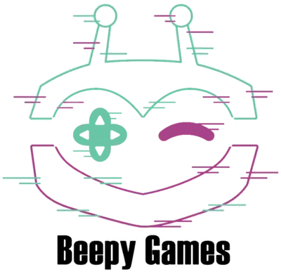Beepy Games logo for dark backgrounds