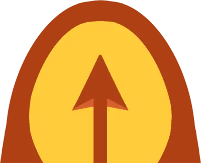 The Ascendora logo mark: an arch with an arrow