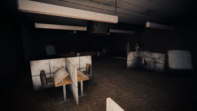 An abandoned office, left as it was.