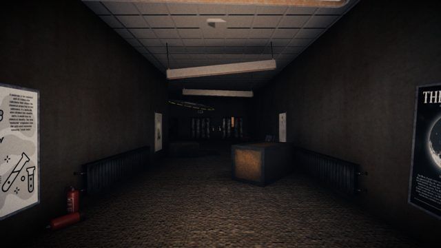 A dark corridor. Harper might not be alone in here.